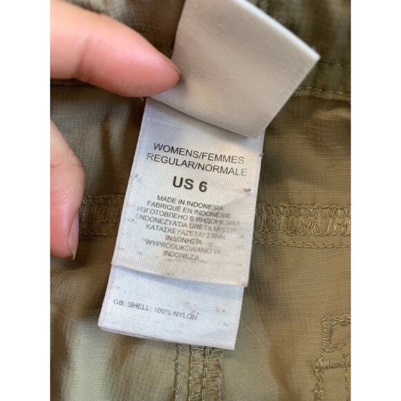 The North Face Women's Mid Rise Straight Leg Convertible Pant Tan Size 6 - Picture 4 of 5